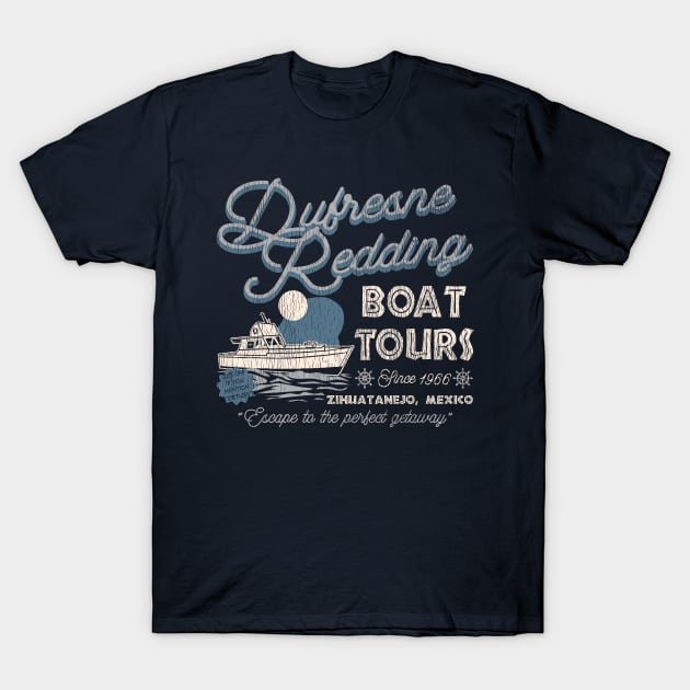 Dufresne Redding Boat Tours Shawshank Redemption Worn T-Shirt by Alema Art